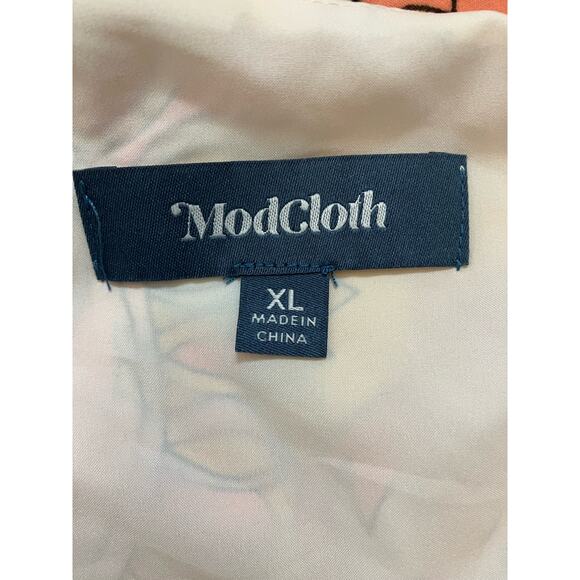 ModCloth Yellow Peach Wrap Maxi Dress XL - Picture 5 of 5